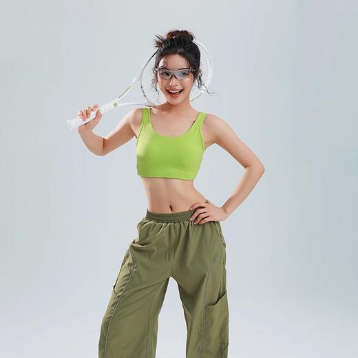 【限时秒】YOGACODE【火树银花系列】裸感运动内衣女固定杯修身显瘦简约美背背心DWB115138 商品图1
