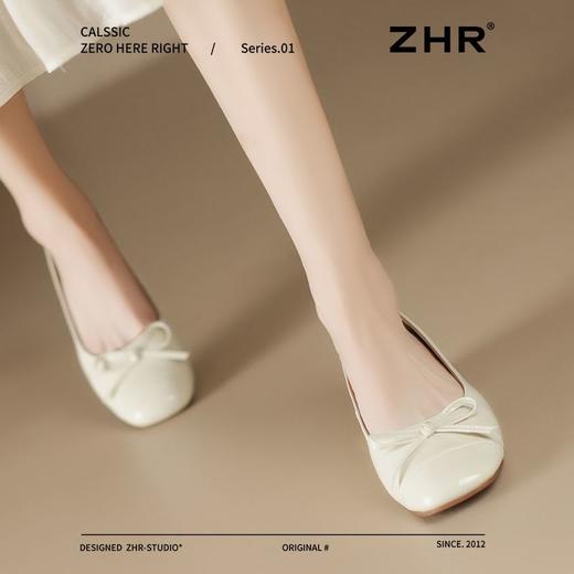ZHR法式平底浅口单鞋女2025新款舒适轻便奶奶鞋软底ins百搭小皮鞋 商品图9