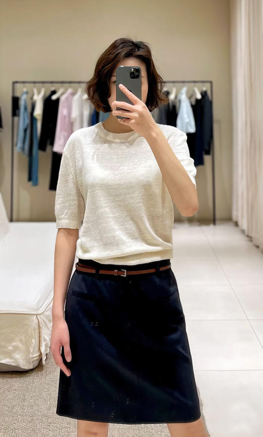 【高品质私服】【ED汉麻轻薄针织衫短袖上衣】H型宽松版型，满足日常休闲与通勤穿搭G1355-CC【无标出货 介意慎拍】 商品图8