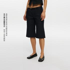 oneup原牛微喇五分裤