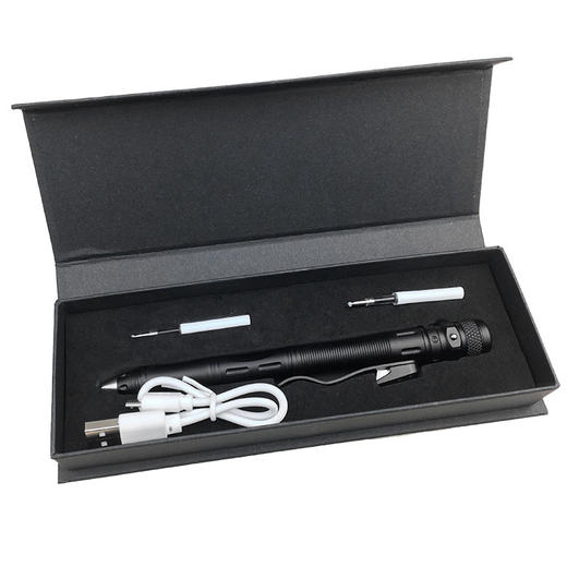 户外多功能可充电战术笔电池款陀螺笔铝合金多功能钨钢防狼笔 商品图6