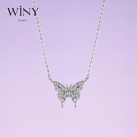 Winy925银春夏新品星耀蝴蝶项链