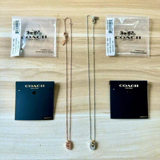 外贸原单 Coach/蔻驰最新款马蹄项链超帅 轻奢不撞款
颜色：玫瑰金 银色
简易包装 商品图1