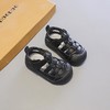 儿童夏季真皮宝宝凉鞋包头软底童鞋学步鞋魔术贴婴儿鞋防滑镂空14-25 商品缩略图1