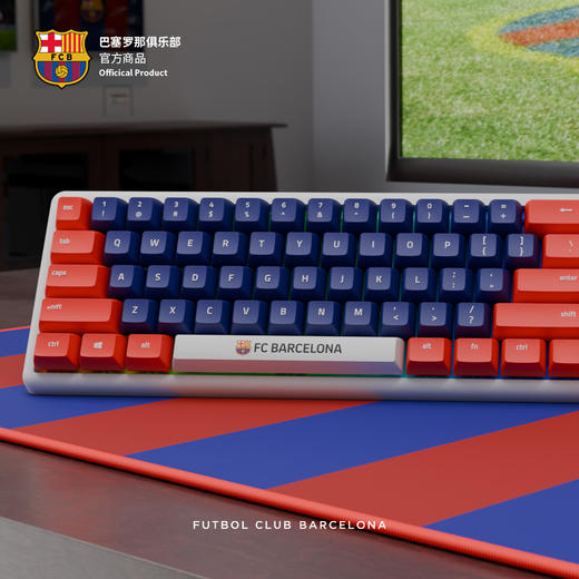 【官方正版】巴塞罗那俱乐部丨巴萨红蓝电竞机械键盘电脑周边配件RBG灯效 商品图4