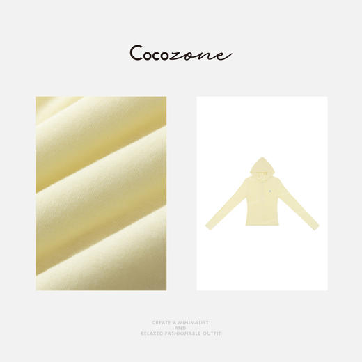 COCO ZONE 刘一一 【连帽拉链】简约图案通勤长袖针织衫CD1A0517 商品图2