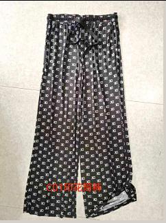 580C01 真丝印花筒裤 商品图0