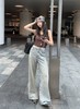美洋春夏款海盐气泡丹宁回潮直筒小阔腿牛仔裤 商品缩略图7
