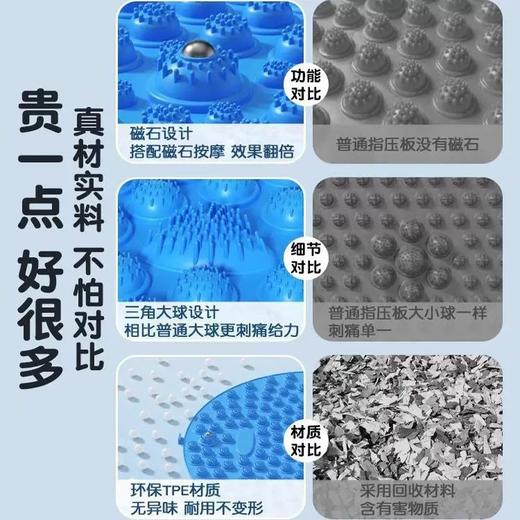 【加大磁石！赶走亚健康！】跨境指压板足底按摩垫  小冬笋压指板超痛足脚底圆形按摩垫  足不出户也能锻  大小号可选炼 商品图2