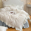 【5折购】舒氧°柔糯棉公主花边床裙款四件套 四季可用柔软透气套件 商品缩略图6
