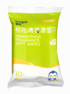 德佑10片0037桂花清香柔湿纸巾