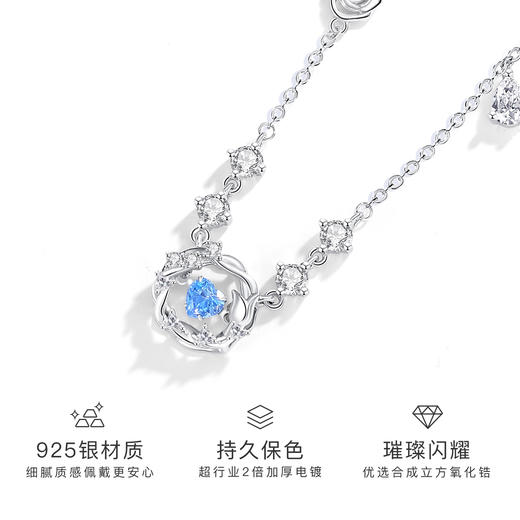 Winy999银2025春夏新品心动玫瑰项链配证书 商品图1