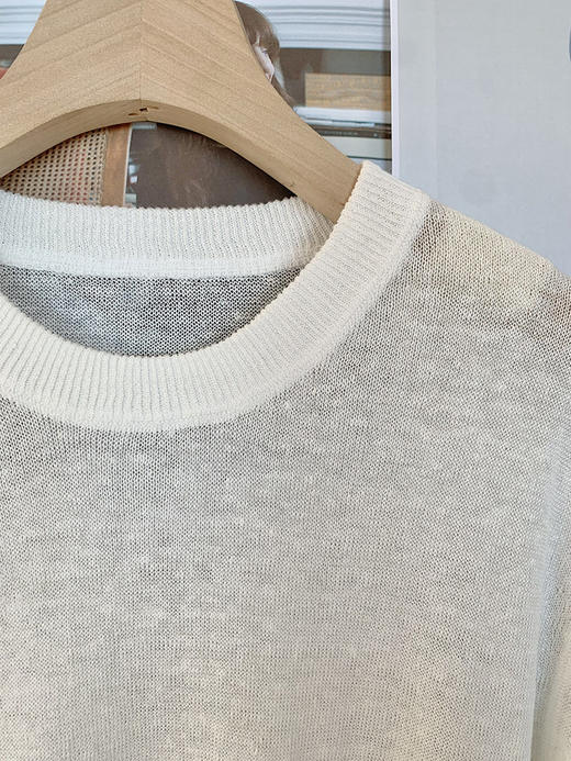 【高品质私服】【ED汉麻轻薄针织衫短袖上衣】H型宽松版型，满足日常休闲与通勤穿搭G1355-CC【无标出货 介意慎拍】 商品图11