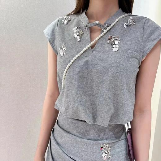 MAXRIENY2025年春夏新款休闲日常抽褶半裙格蕾系包臀高腰显瘦(货号:MF86SK003) 商品图2