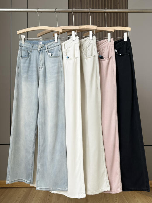 海量好评🔥口碑推荐‼高端桑蚕丝牛仔裤！⁬垂感超赞❗巨软！巨显瘦！⁤巨轻薄！‌⁬⁭✅27%‭桑蚕丝+⁨33%莱赛尔天丝+40%棉面料，舒适到爆👍上身裸感体验！✅5色可选❗高端包装！自留、送人都可！ 商品图13