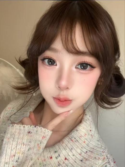 【大直径】ButterGU-奶油布布 灰-14.5mm【年抛0-1000度 含525/575】 商品图3