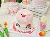 女孩款 三丽鸥HelloKitty 萌趣粉嘟嘟小猪 立体异形蛋糕 商品缩略图1