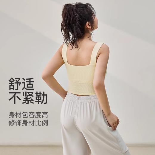 【限时秒】YOGACODE【火树银花系列】瑜伽服上衣背心带胸垫不跑杯宽肩收副乳大码女装DWB215154 商品图3