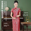 新款爆款非遗宋锦八达晕复古斜襟旗袍裙日常宴会优雅旗袍TZRY-6328 商品缩略图0