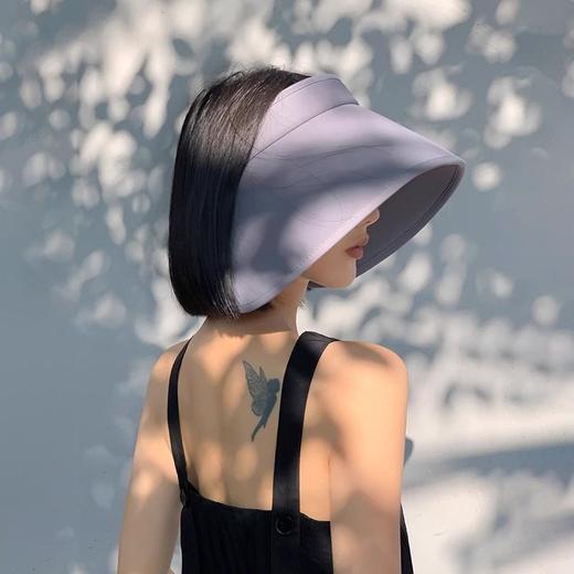 环绕防晒帽子女夏季大帽檐空顶新款遮阳帽户外骑车防紫外线太阳帽 商品图10