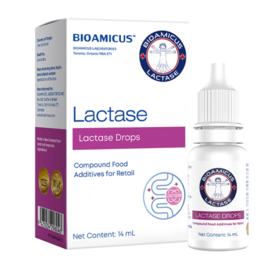 【刮码发货】百适滴液体乳糖酶14毫升/瓶（盒装）