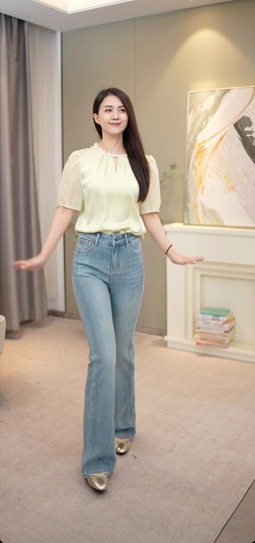 珠光简序|精致钉珠缎面衬衣 商品图2