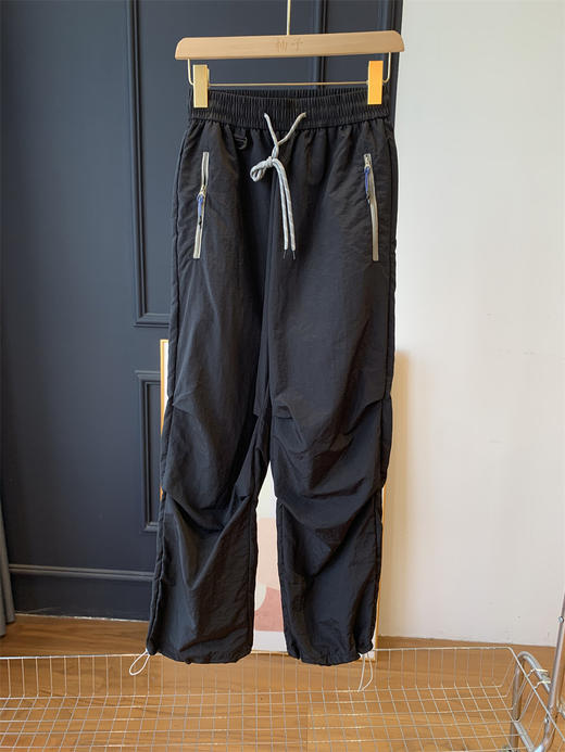 山系户外机能风！撞色抽绳工装速干裤！阔腿裤休闲裤女夏G042521 商品图7