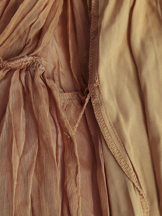 松紧腰百褶半身裙女2025年夏季新款垂感飘逸设计感A字中长裙 商品图4