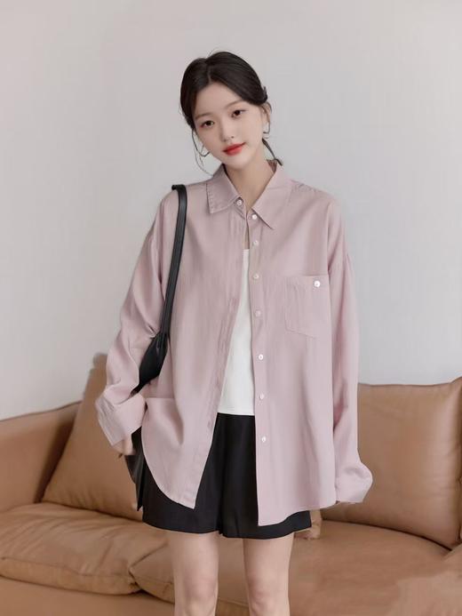 【限八一促】→设计师品牌-韩系后背打结款高级感衬衫防晒衫外套-喜出 商品图3