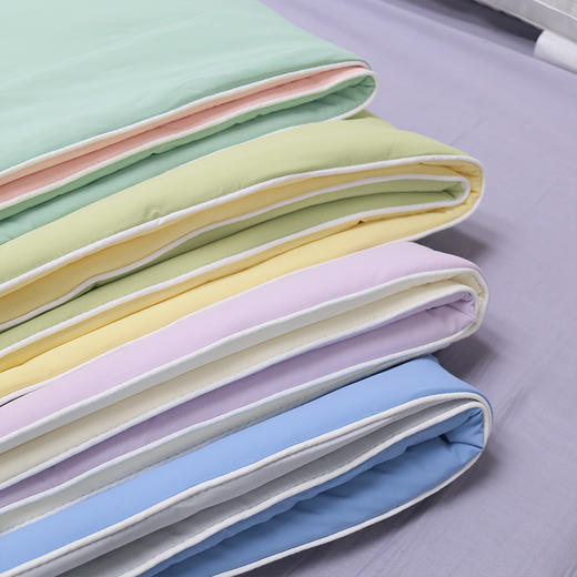 清凉一楼兰夏必备黑科技纯色夏凉被AB面双色透气清凉 商品图3