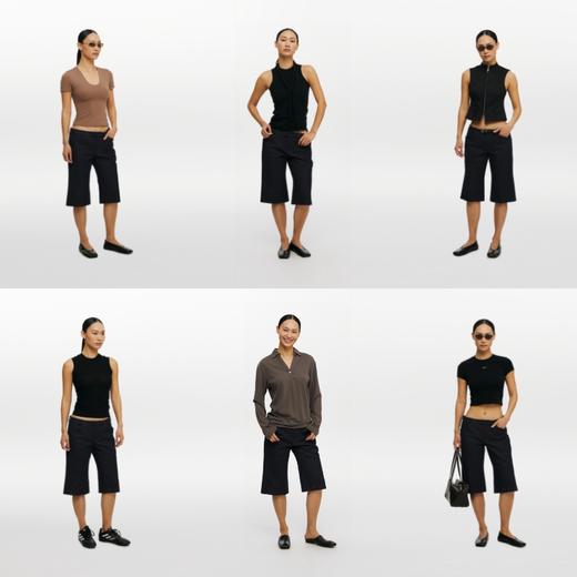 oneup原牛微喇五分裤 商品图4