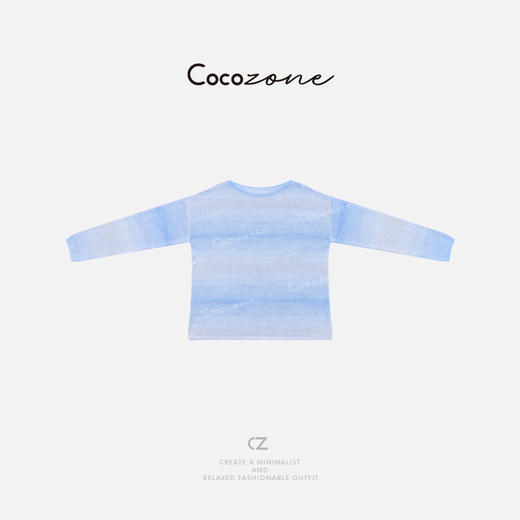 COCO ZONE 刘一一 【进口和纸纱混纺】圆领长袖毛织上衣CD1A0796 商品图0