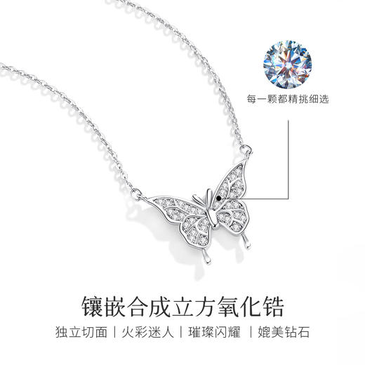 Winy925银春夏新品星耀蝴蝶项链 商品图2