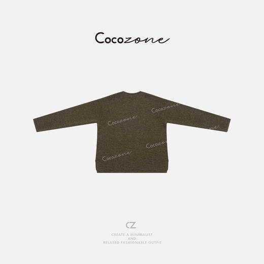 COCO ZONE 刘一一  【和纸纱】慵懒感显瘦V领俏皮针织衫CD2A0981 商品图1