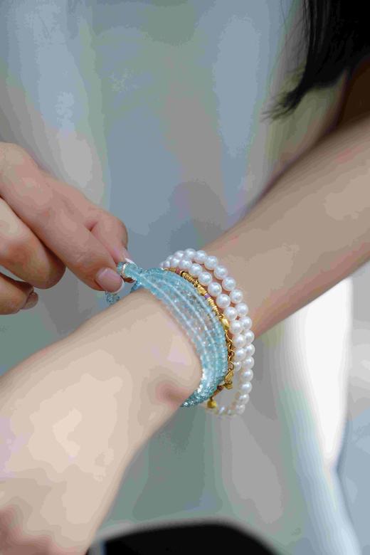 【上善若水】珍珠托帕石项链 商品图13