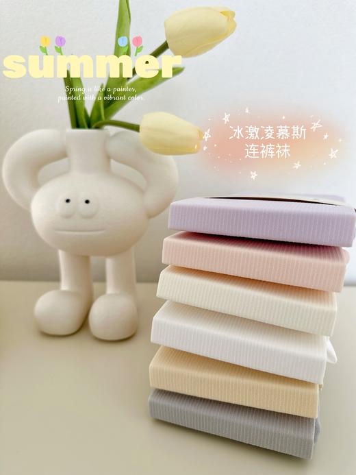 JOANNALONNG Kid's 春夏儿童天鹅绒坑条加档舞蹈连裤袜丝袜 商品图0