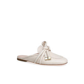 豪麟名鞋AGL女鞋穆勒鞋羊皮革D834087白色