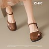 ZHR网红包头凉鞋女2025新款高级浅口小皮鞋洋气小香风优雅凉鞋女 商品缩略图5