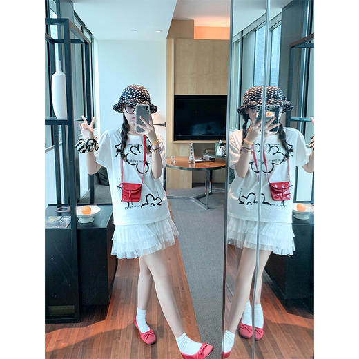 <曾小咸推荐>4.4现货秒杀 ！微信超特价！字母花朵印花短袖 日常109.99 立减50 秒杀59.99！！ 商品图3