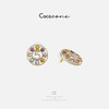COCO ZONE 几何金色设计感星星气质女耳钉CD2A0934 商品缩略图0