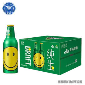 [啤酒]青岛笑脸纯生铝罐355ml