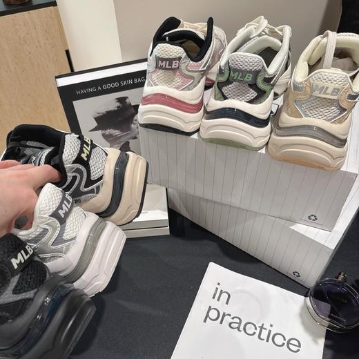 虞书欣 张凌赫都在穿curve！颜值真的太高了，MLB25夏季新款流浪鞋老爹鞋 商品图1