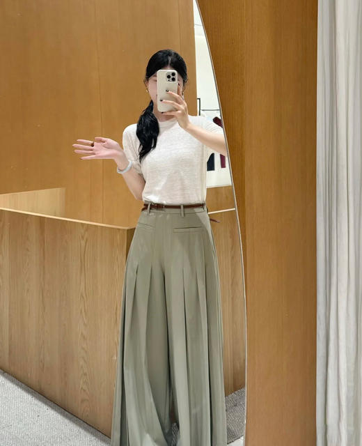 【高品质私服】【ED汉麻轻薄针织衫短袖上衣】H型宽松版型，满足日常休闲与通勤穿搭G1355-CC【无标出货 介意慎拍】 商品图5