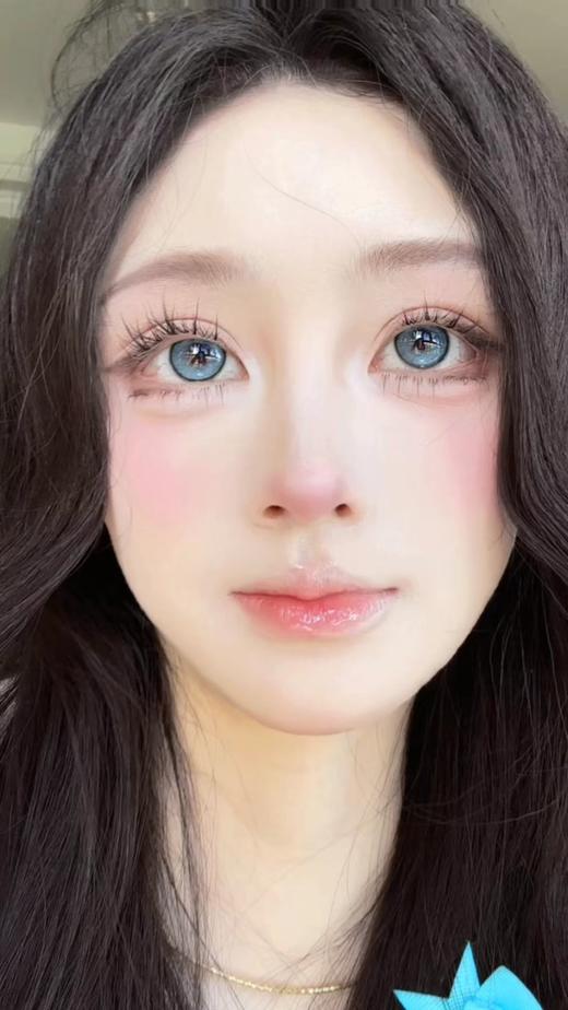 【大直径】ButterGU-雪落星轨 蓝-14.5mm【年抛0-1000度 含525/575】 商品图5