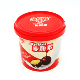 【亚欧超市】金帝牛奶味麦丽素桶装128g/桶