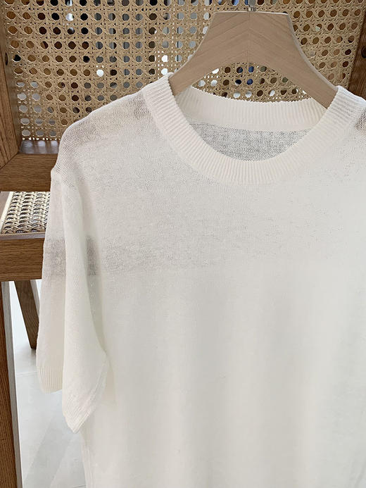 【高品质私服】【ED汉麻轻薄针织衫短袖上衣】H型宽松版型，满足日常休闲与通勤穿搭G1355-CC【无标出货 介意慎拍】 商品图12