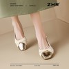 ZHR则则法式温柔风包头凉鞋女2025夏季新款时尚柔软舒适通勤单鞋 商品缩略图5
