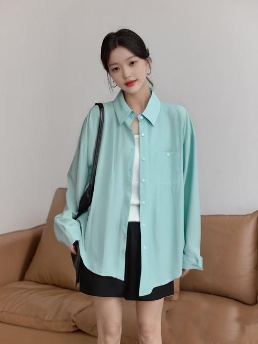 【限八一促】→设计师品牌-韩系后背打结款高级感衬衫防晒衫外套-喜出 商品图1