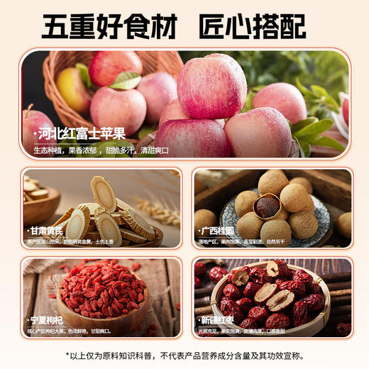 轻上苹果黄芪水饮品苹果汁红枣枸杞植物饮料大瓶装批发 商品图2