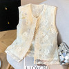 2025夏季新款复古新中式国风改良文艺立体刺绣薄款圆领马甲上衣女 商品缩略图0